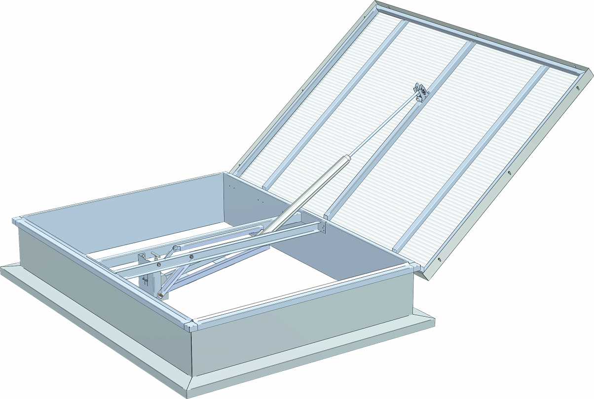 Двустворчатый дымовой люк mcr PROLIGHT-S2 N